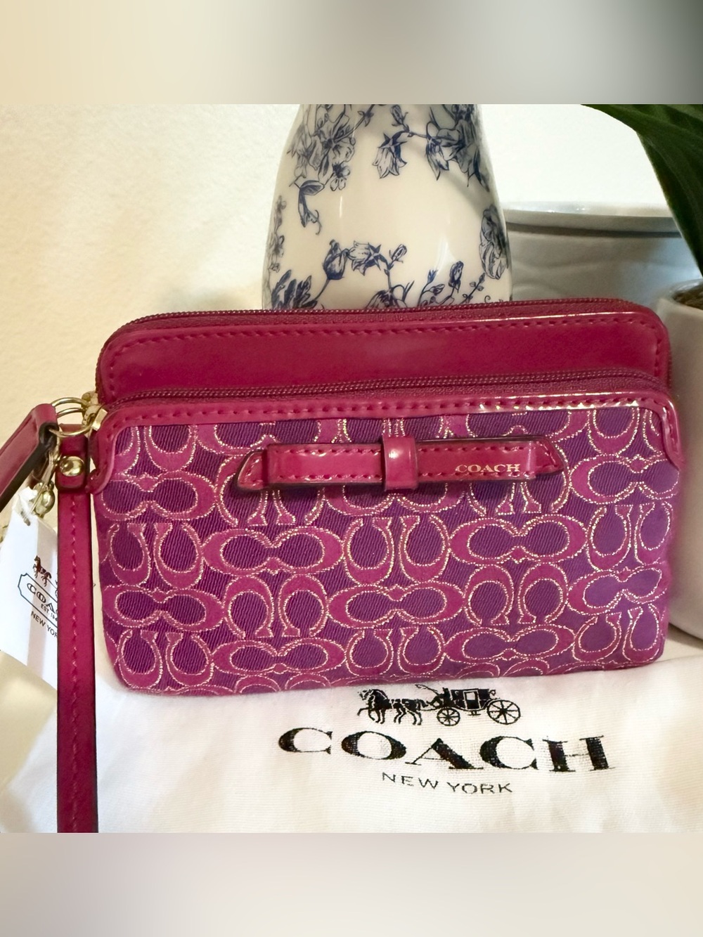 Coach Signature Wristlet